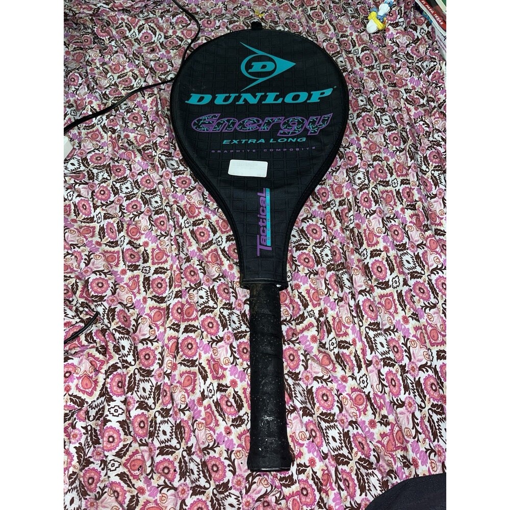 Dunlop Junior Tennis Racquet Tactical Series 4 1/2” Grip Black White Purple